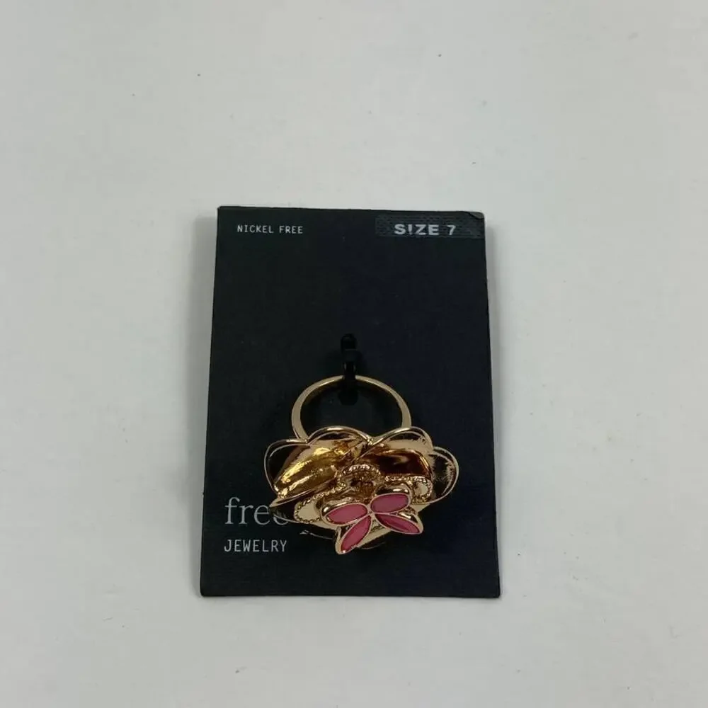4/$25 NWT Free Press Statement flower ring - Picture 1 of 2